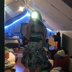 COPY - gray dress. Formal metallic